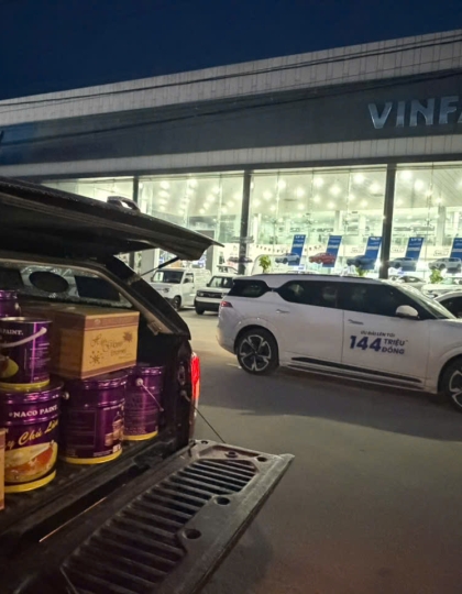 SƠN EPOXY NACO CHO HỆ THÔNG BÃI ĐẬU XE SHOWROOM VINFAST