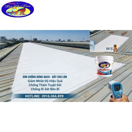 SƠN CHỐNG NÓNG NACO CHO MÁI TÔN